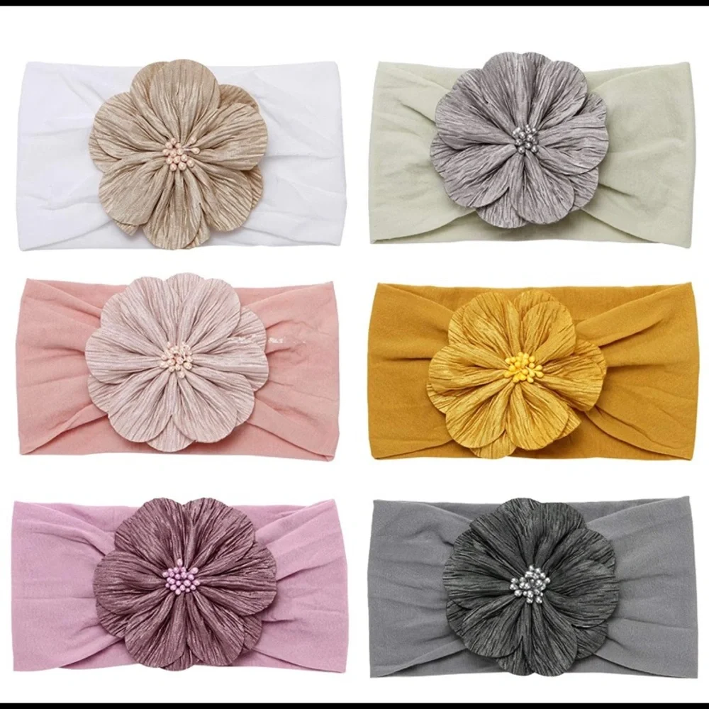 New 6 pack baby girl headbands